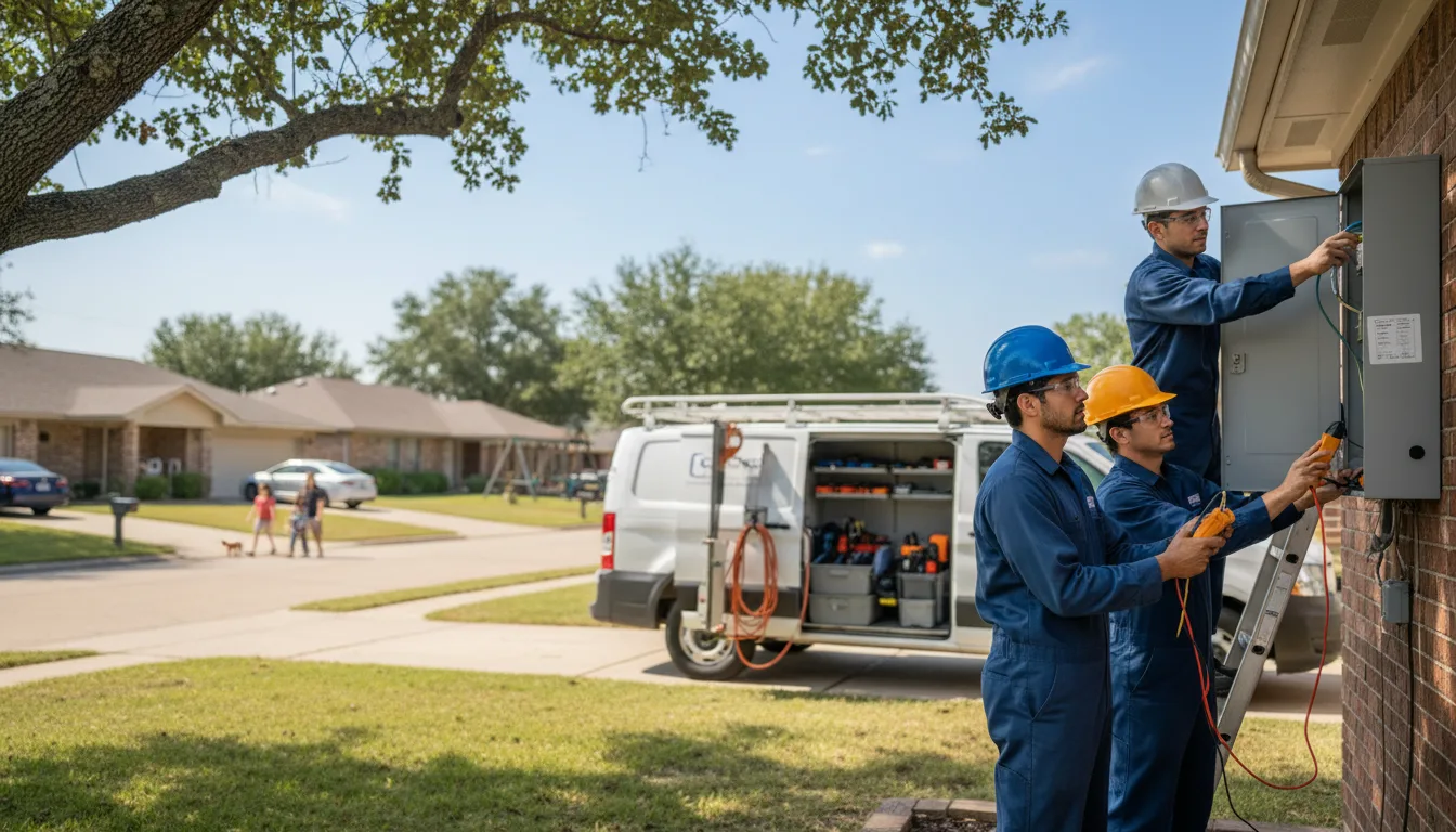 Certified electrician providing emergency electrical services in Marty, SD